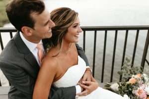 Bride and Groom at River House wedding